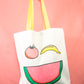Fruit Face Canvas Tote Bag