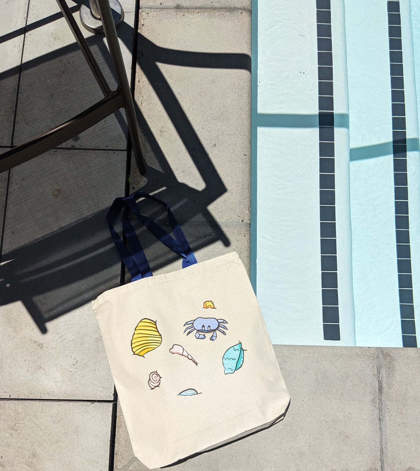 Sandy Beach Canvas Tote Bag