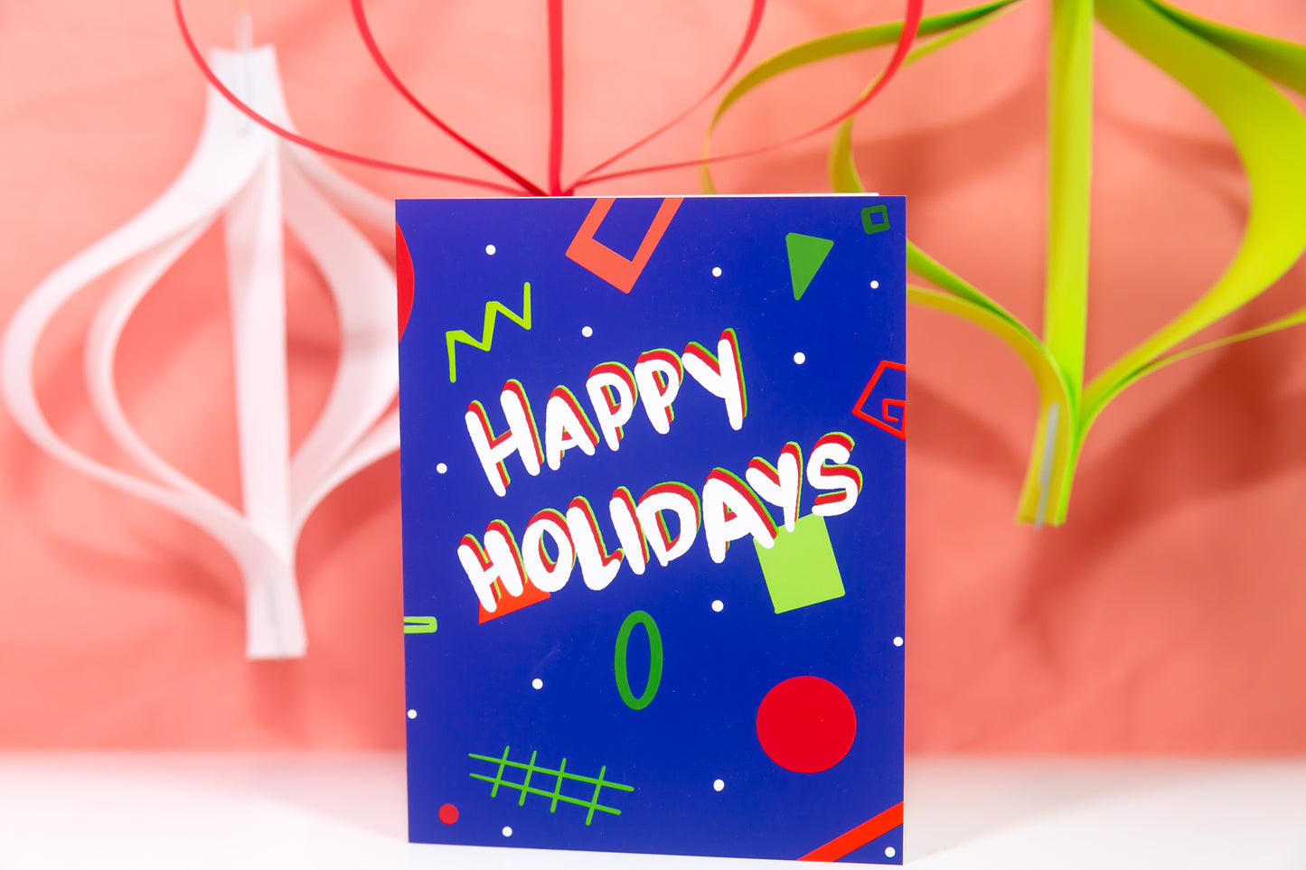 Retro 80s/90s Happy Holidays Card