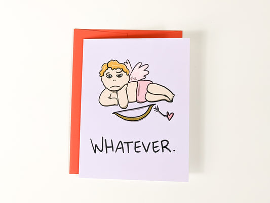Whatever Cupid Anti Valentine's Card