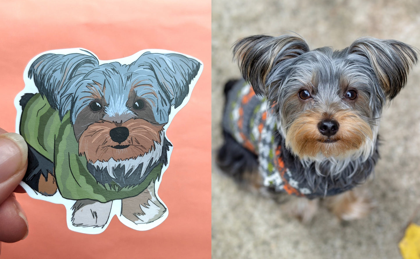 Custom Pet Portrait Stickers