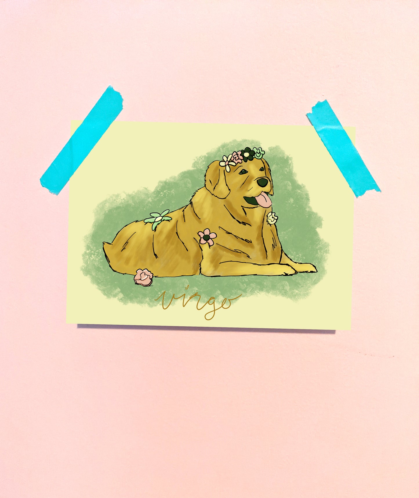 Virgo Dog Art Print