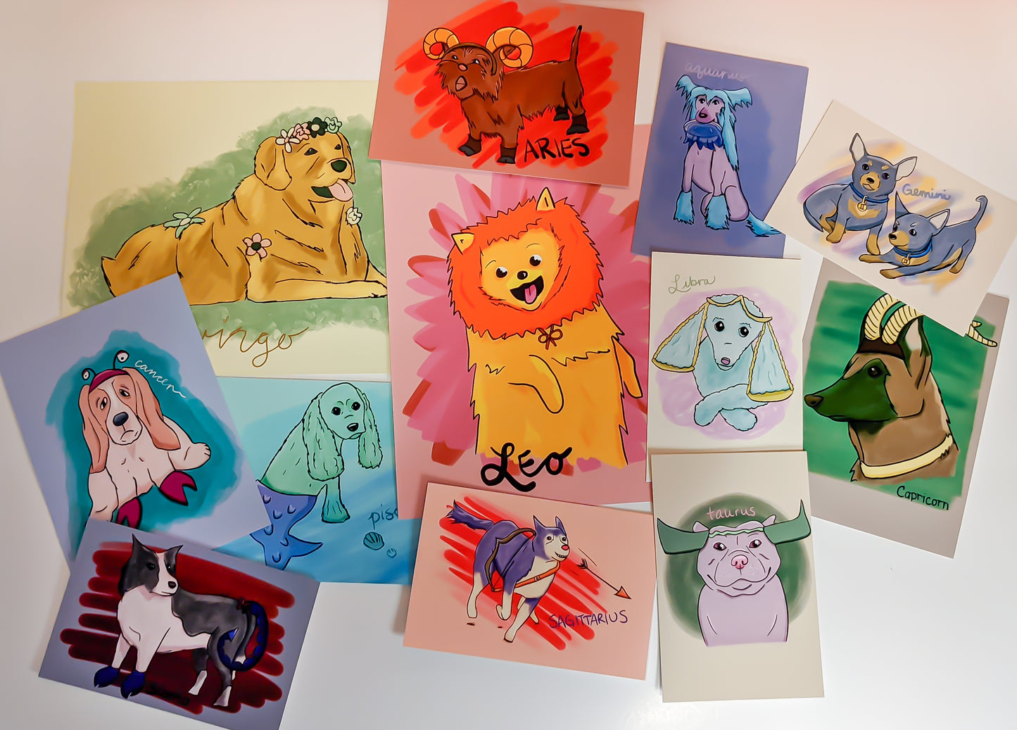 Aquarius Dog Art Print