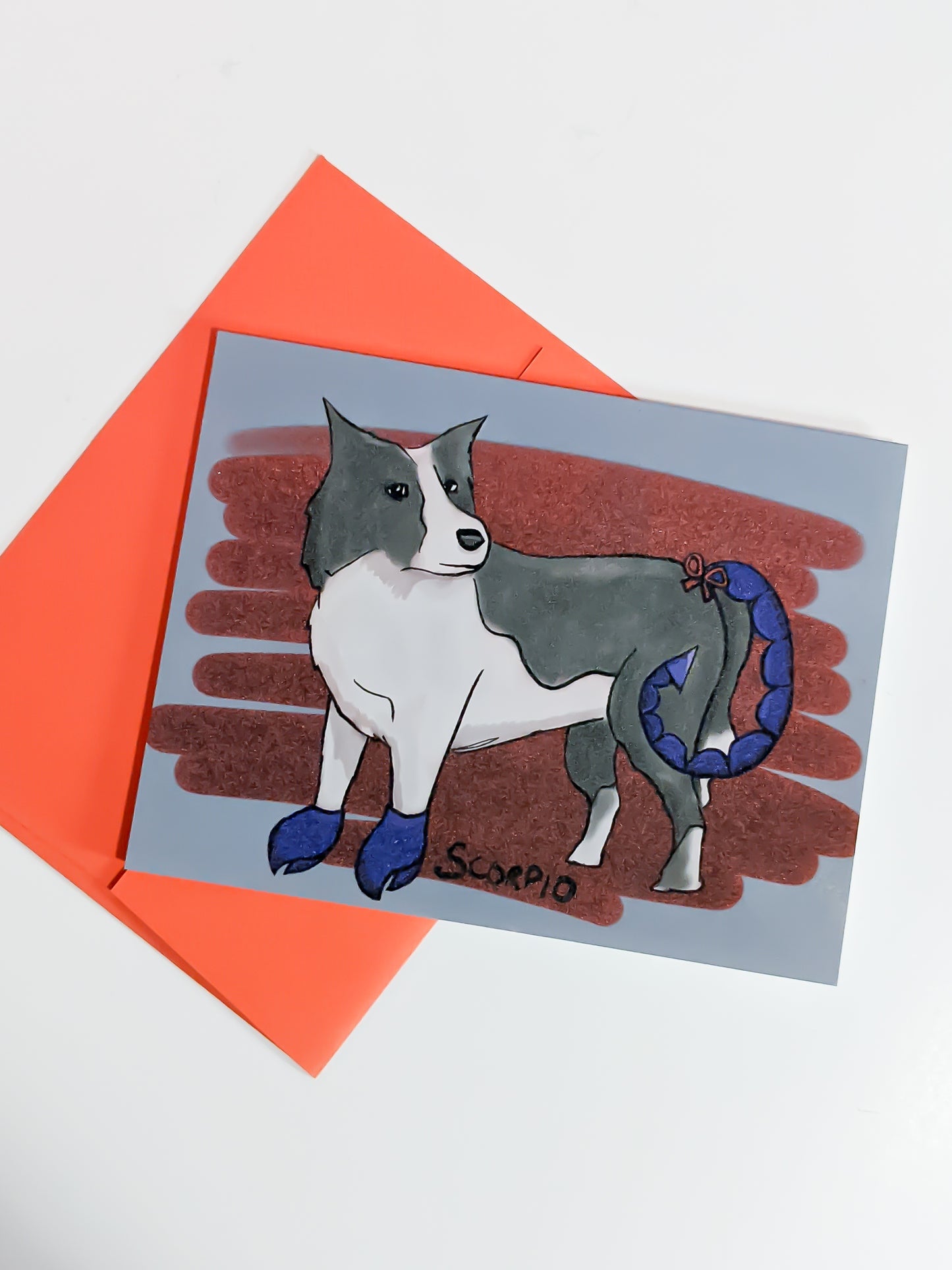Scorpio Dog Greeting Card