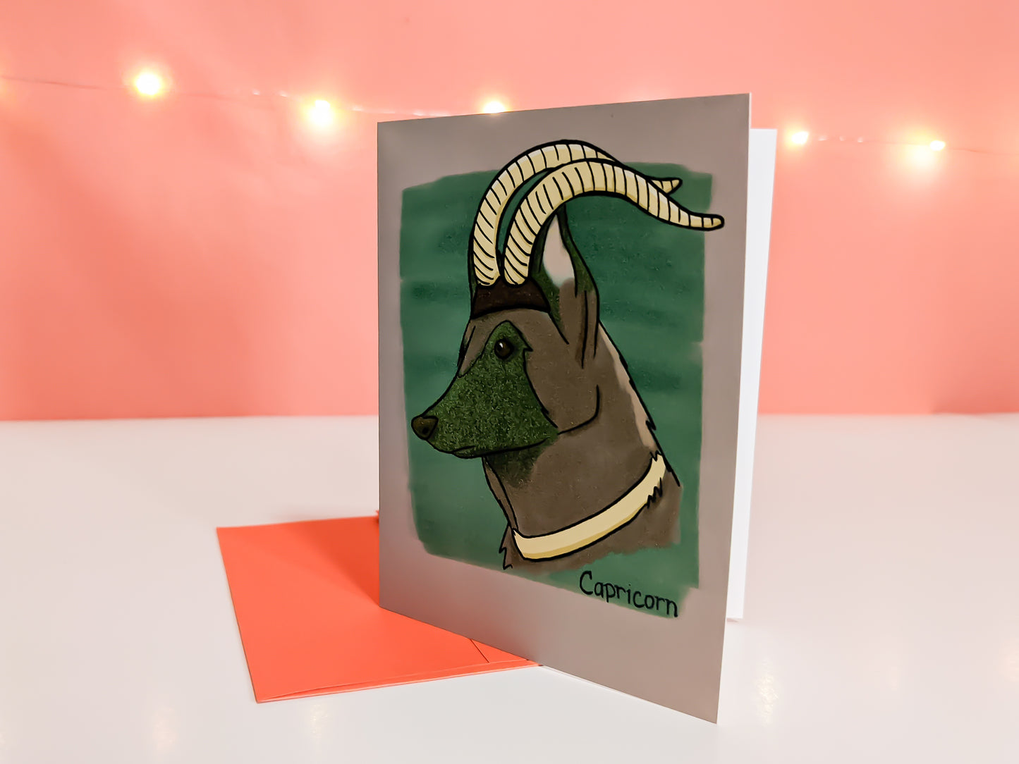 Capricorn Dog Greeting Card