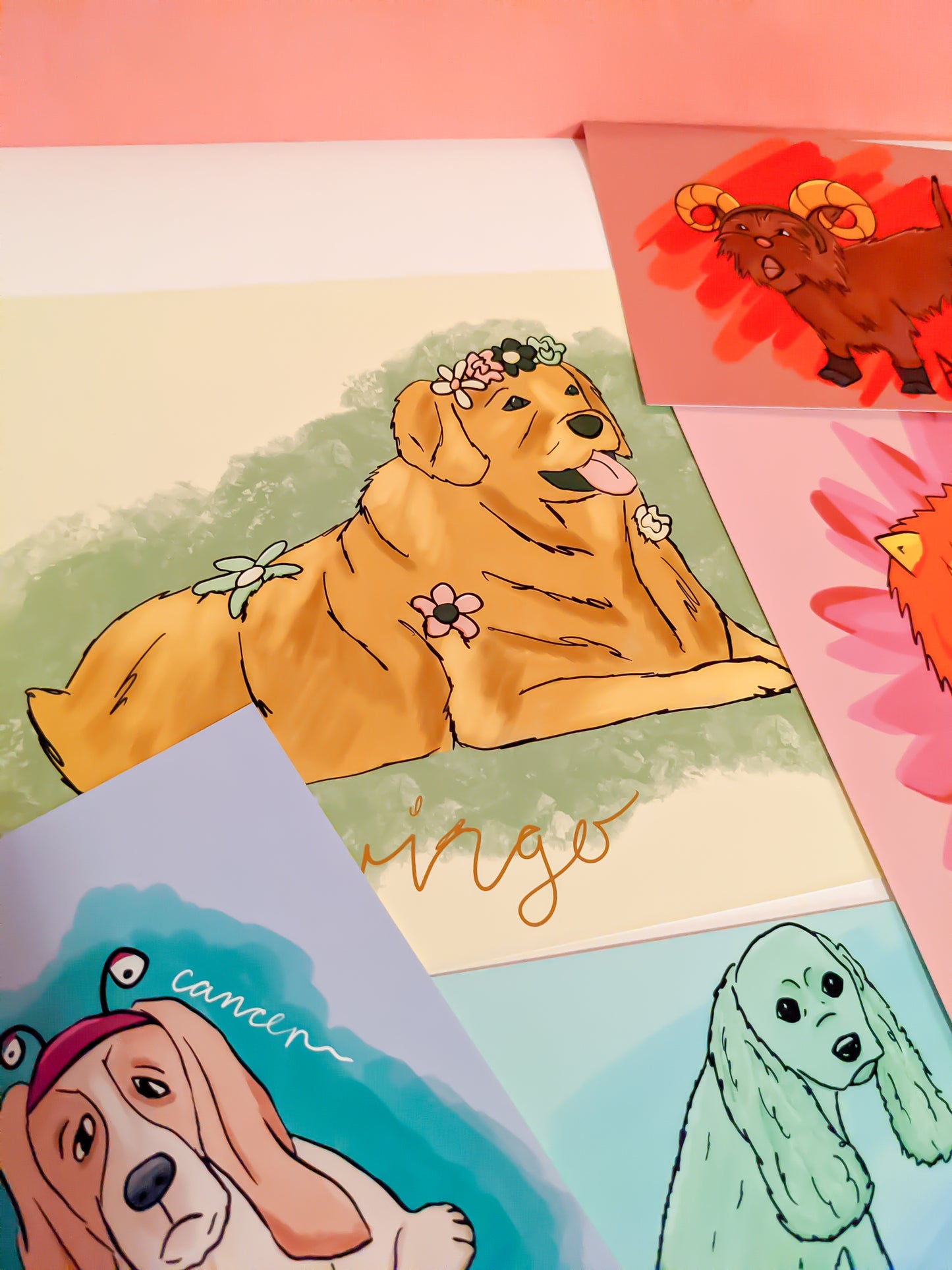Virgo Dog Art Print
