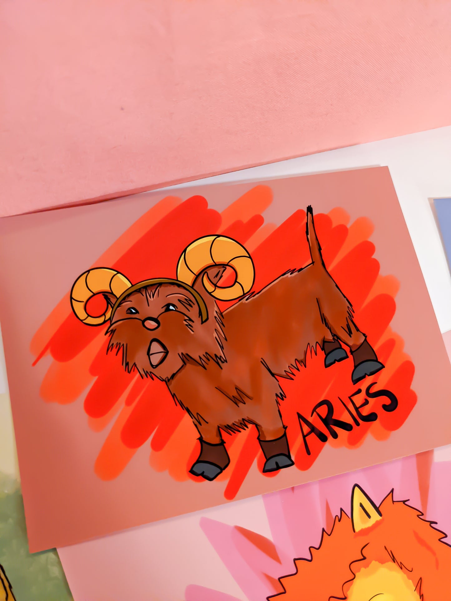 Aries Dog Art Print
