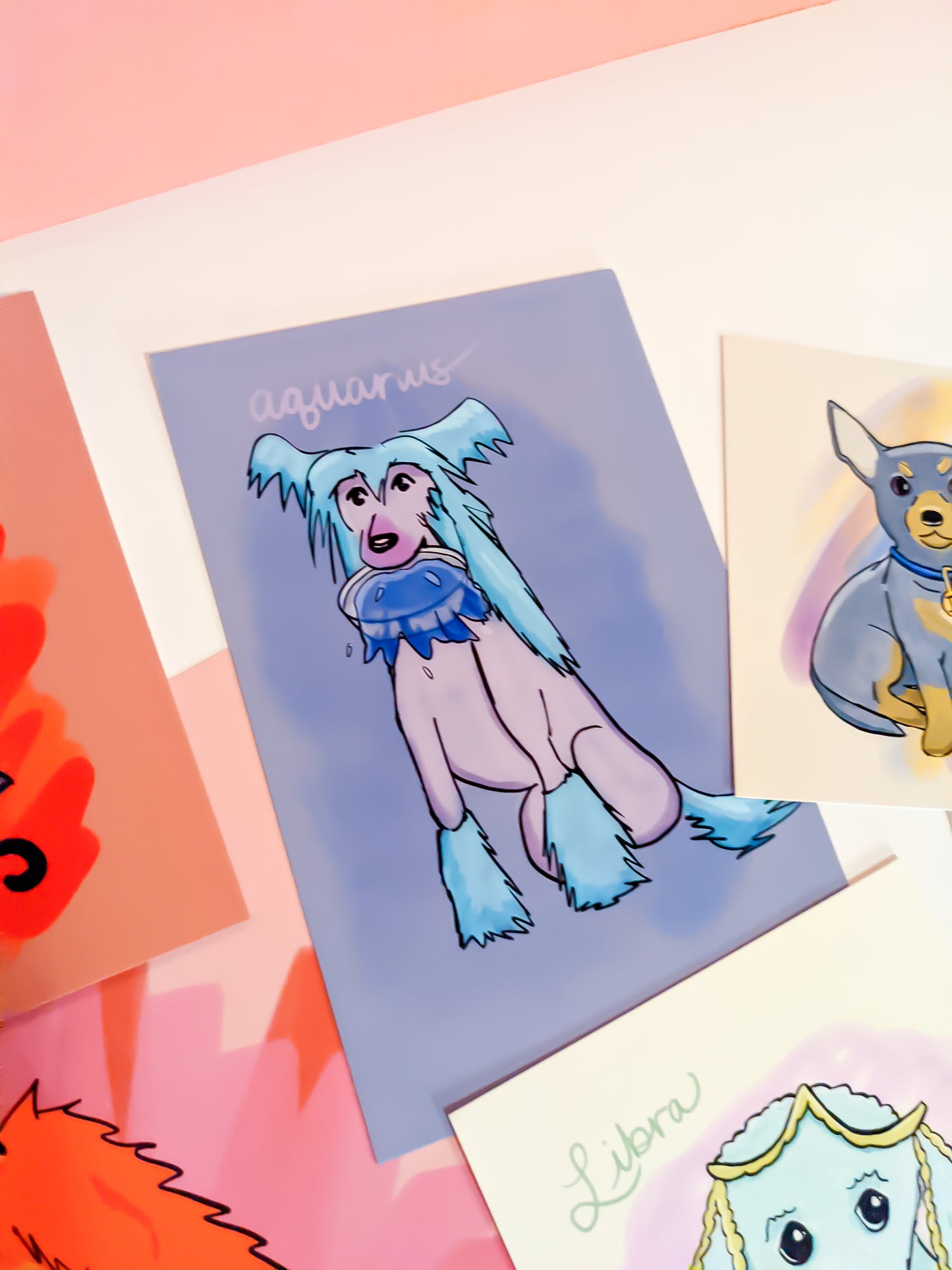 Aquarius Dog Art Print