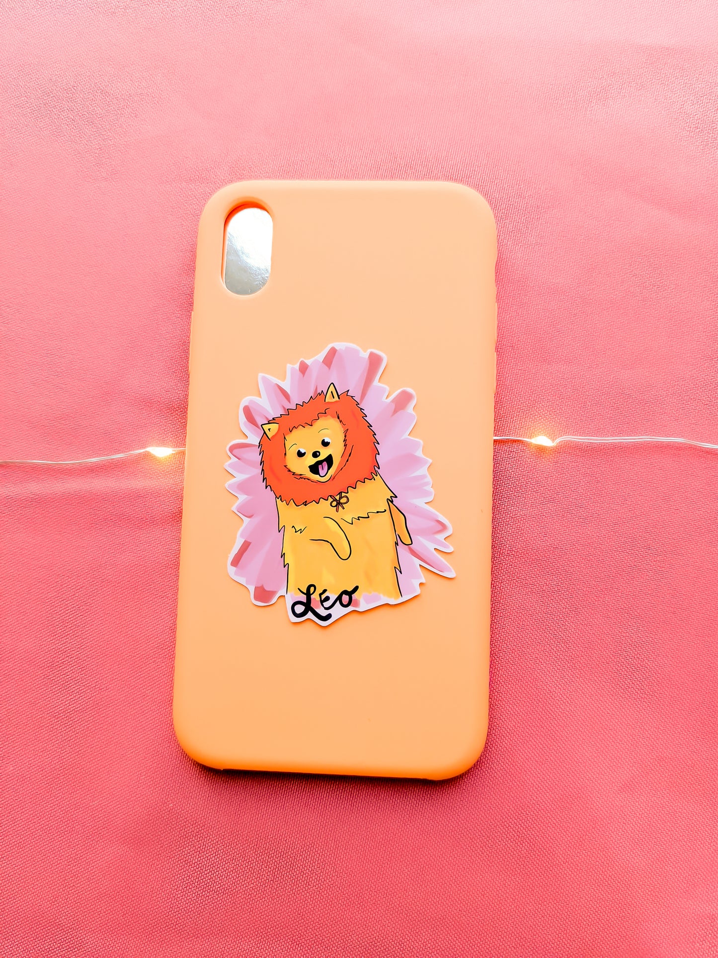 Leo Dog Vinyl Sticker