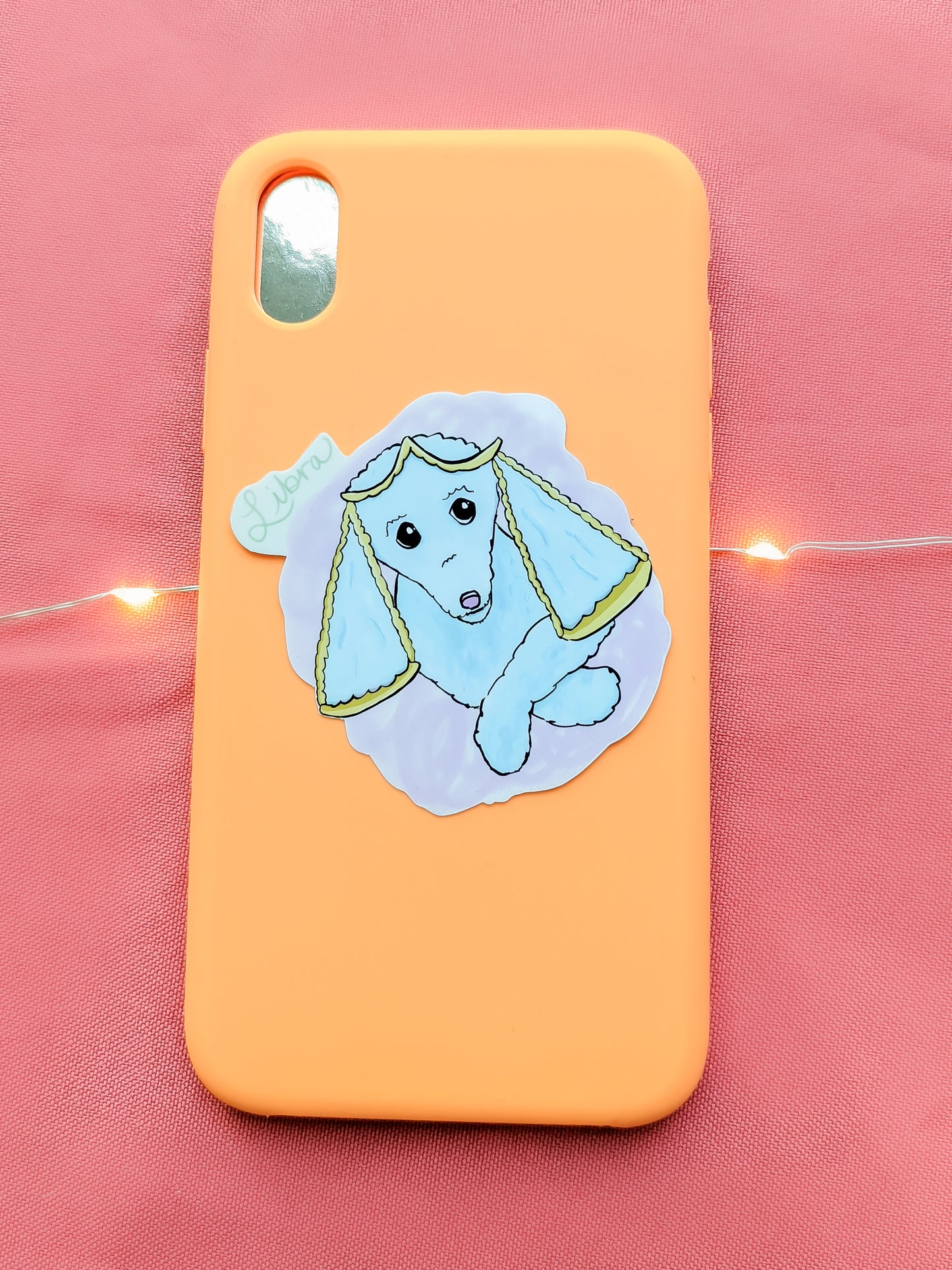 Libra Dog Vinyl Sticker