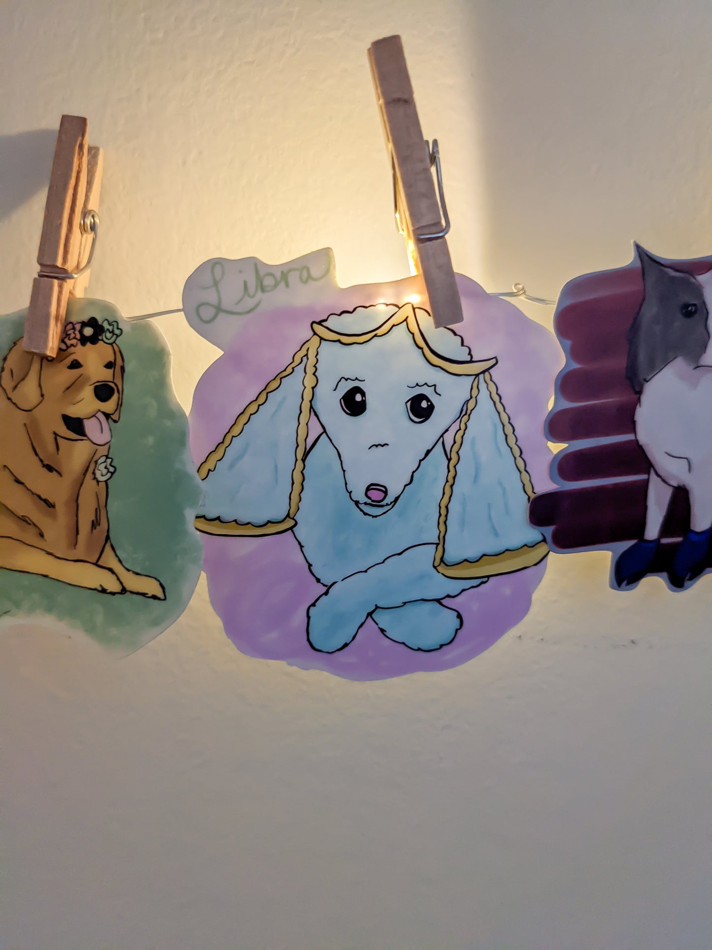 Libra Dog Vinyl Sticker