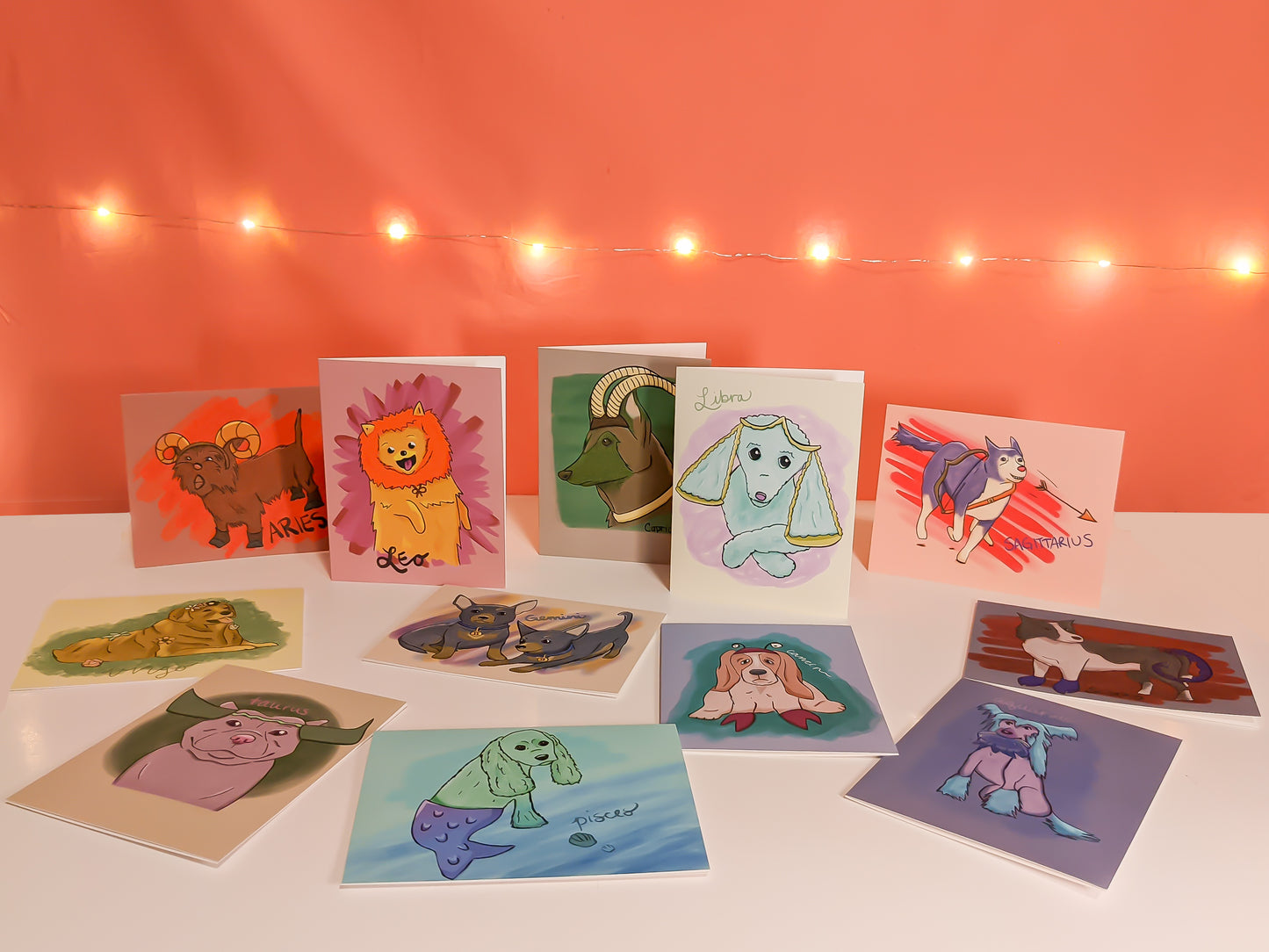 Aries Dog Greeting Card