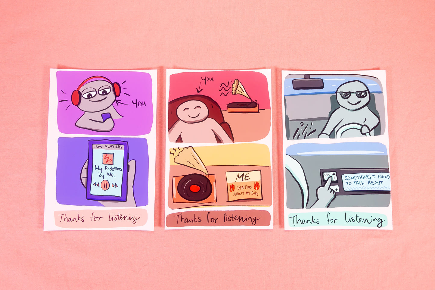 Thank You for Listening Postcard Set