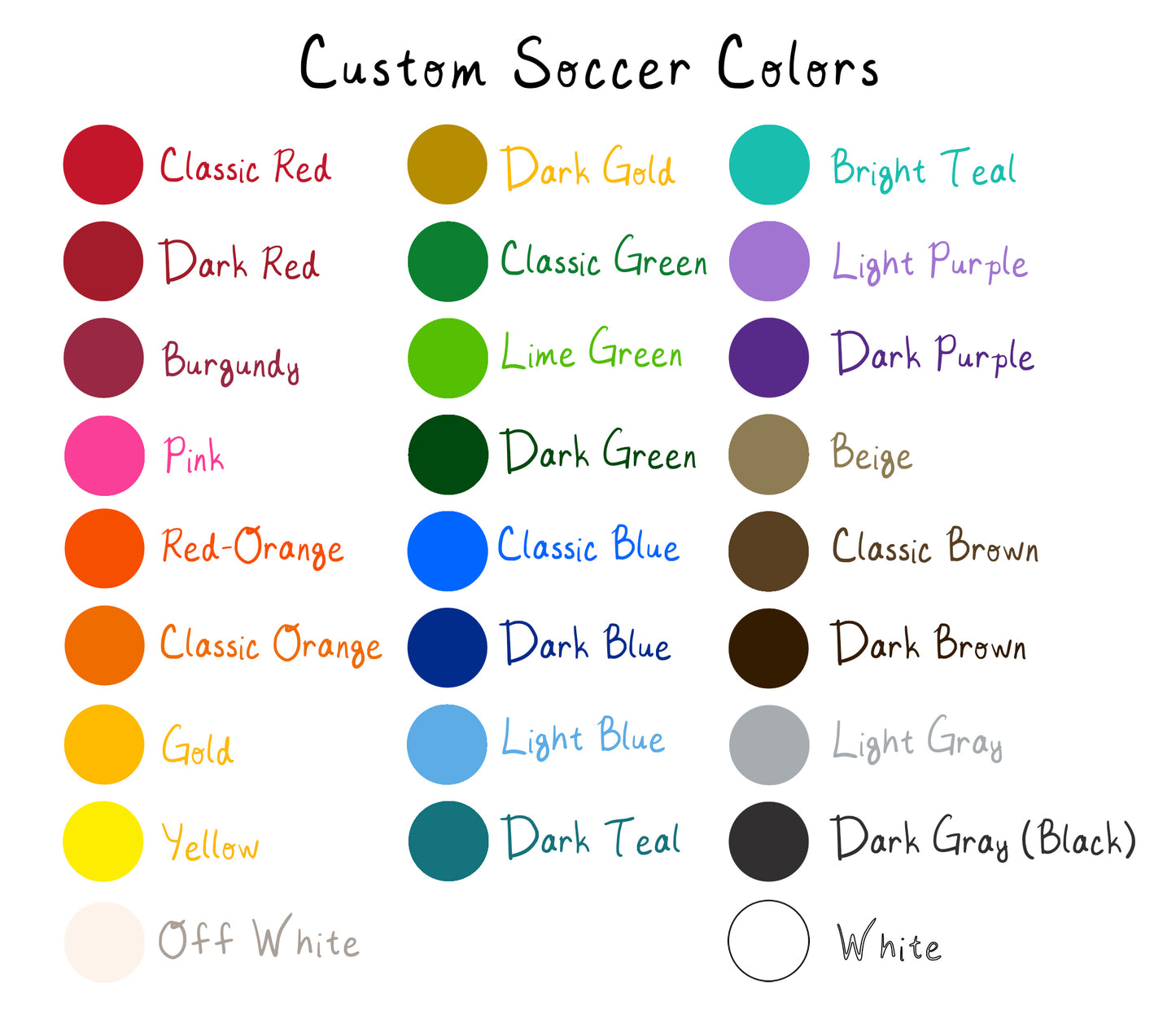 Custom Colors Soccer Sticker
