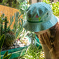 Flower Garden Green Bucket Hat