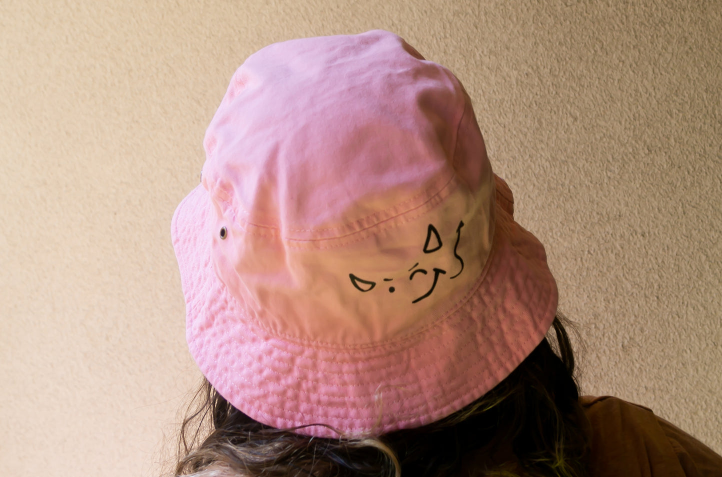 Angel or Devil Pink Bucket Hat