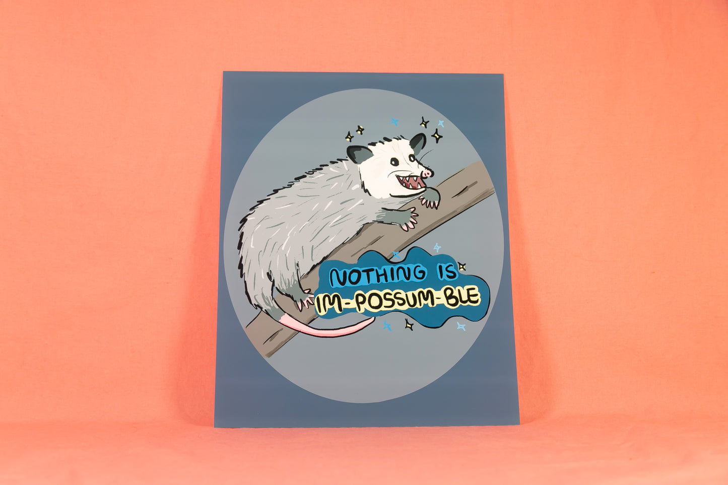 Nothing is Impossible Possum Art Print