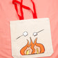 Campfire Marshmallows Canvas Tote Bag