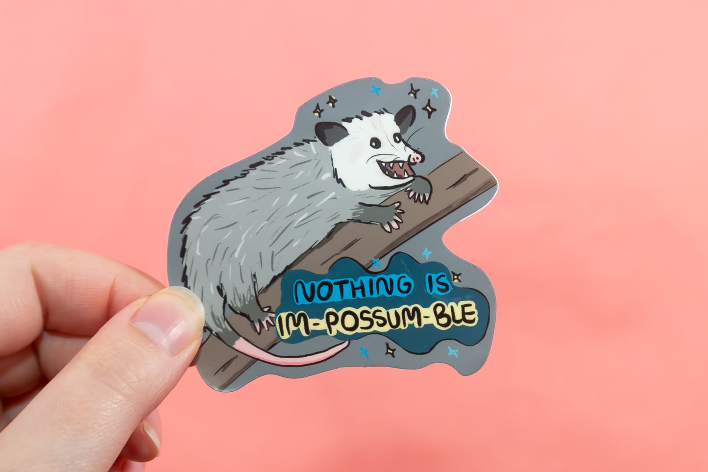 Possum Motivational Sticker