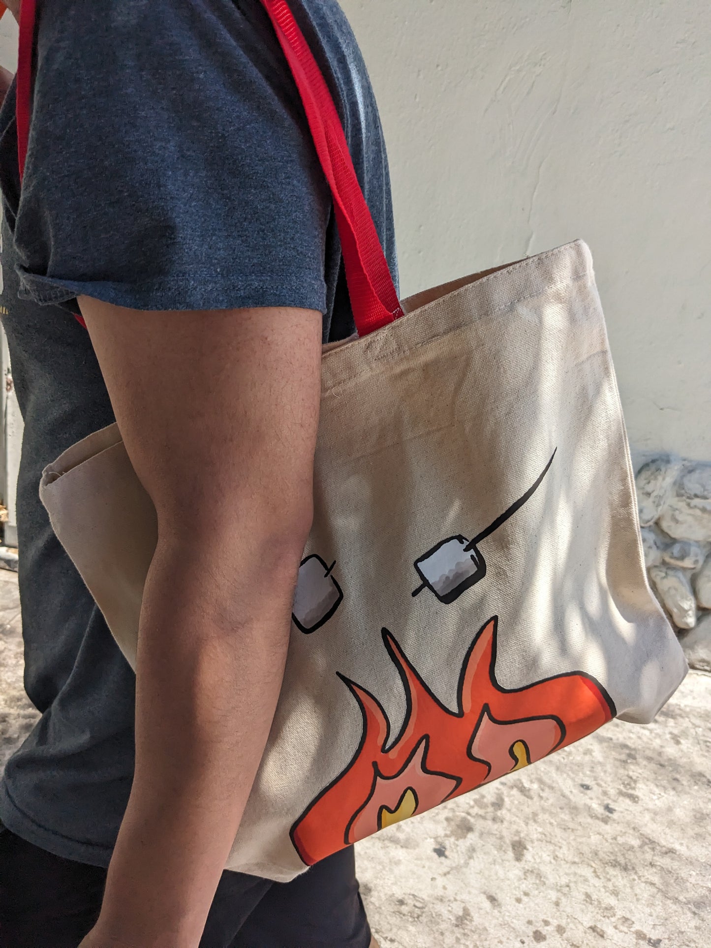 Campfire Marshmallows Canvas Tote Bag