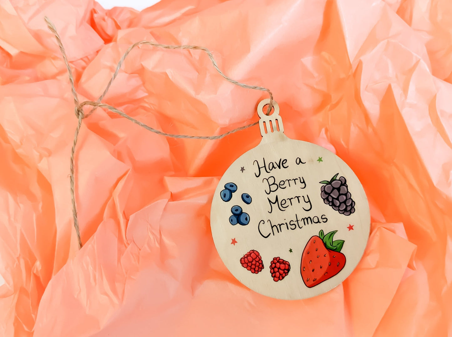 Berry Merry Christmas Ornament