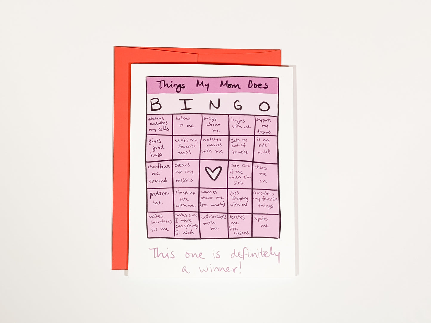 Mother's Day Bingo Greeting Card