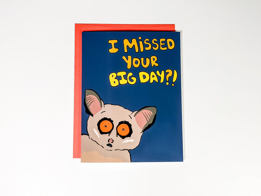 Belated Birthday Bush Baby Card