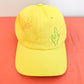 Yellow Cactus Baseball Cap
