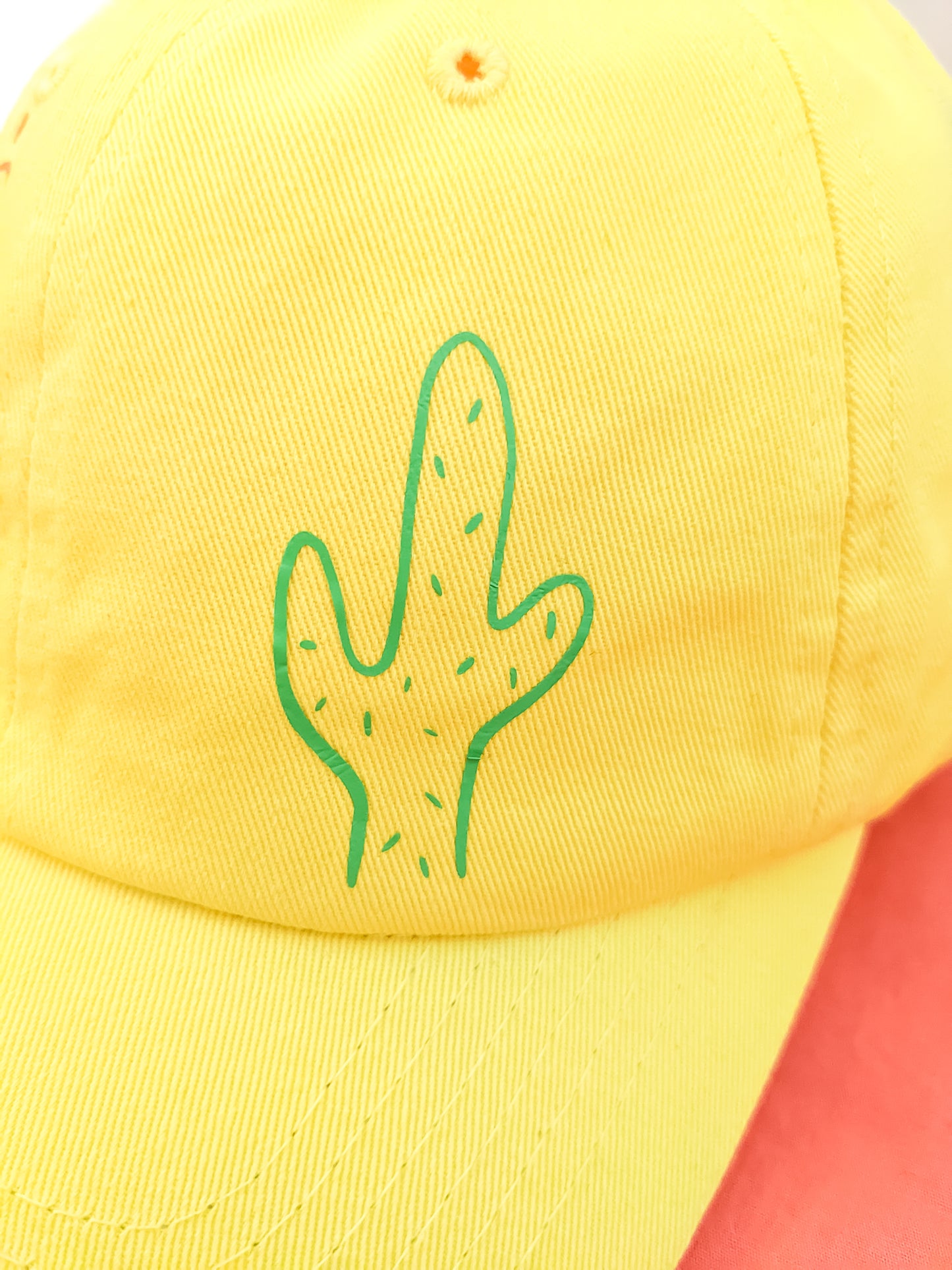 Yellow Cactus Baseball Cap