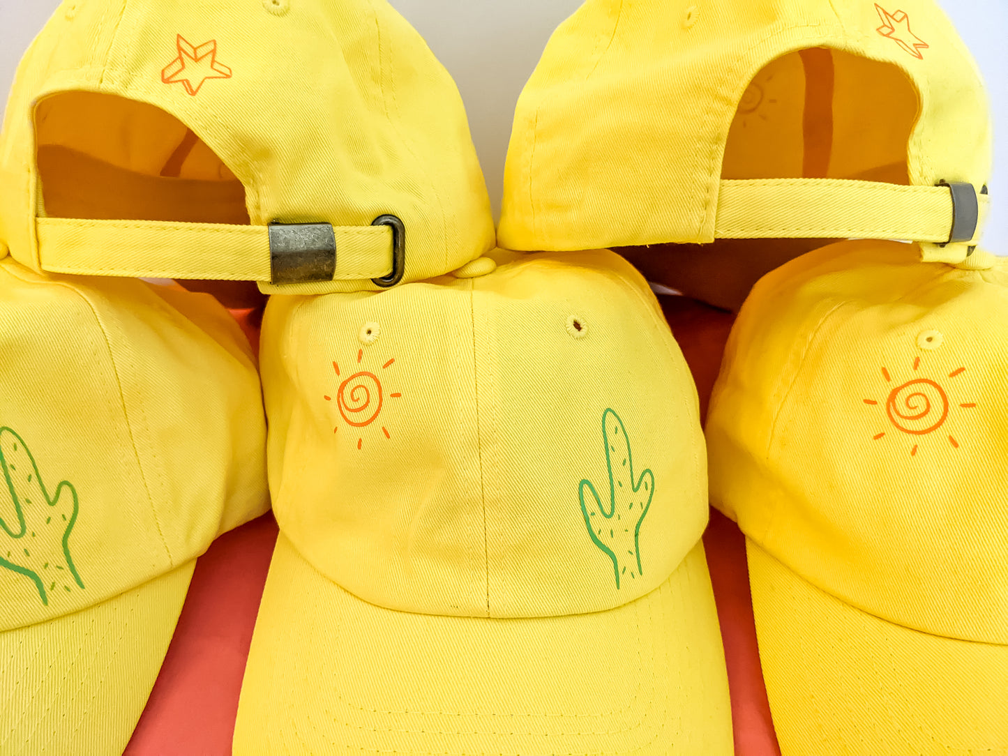 Yellow Cactus Baseball Cap