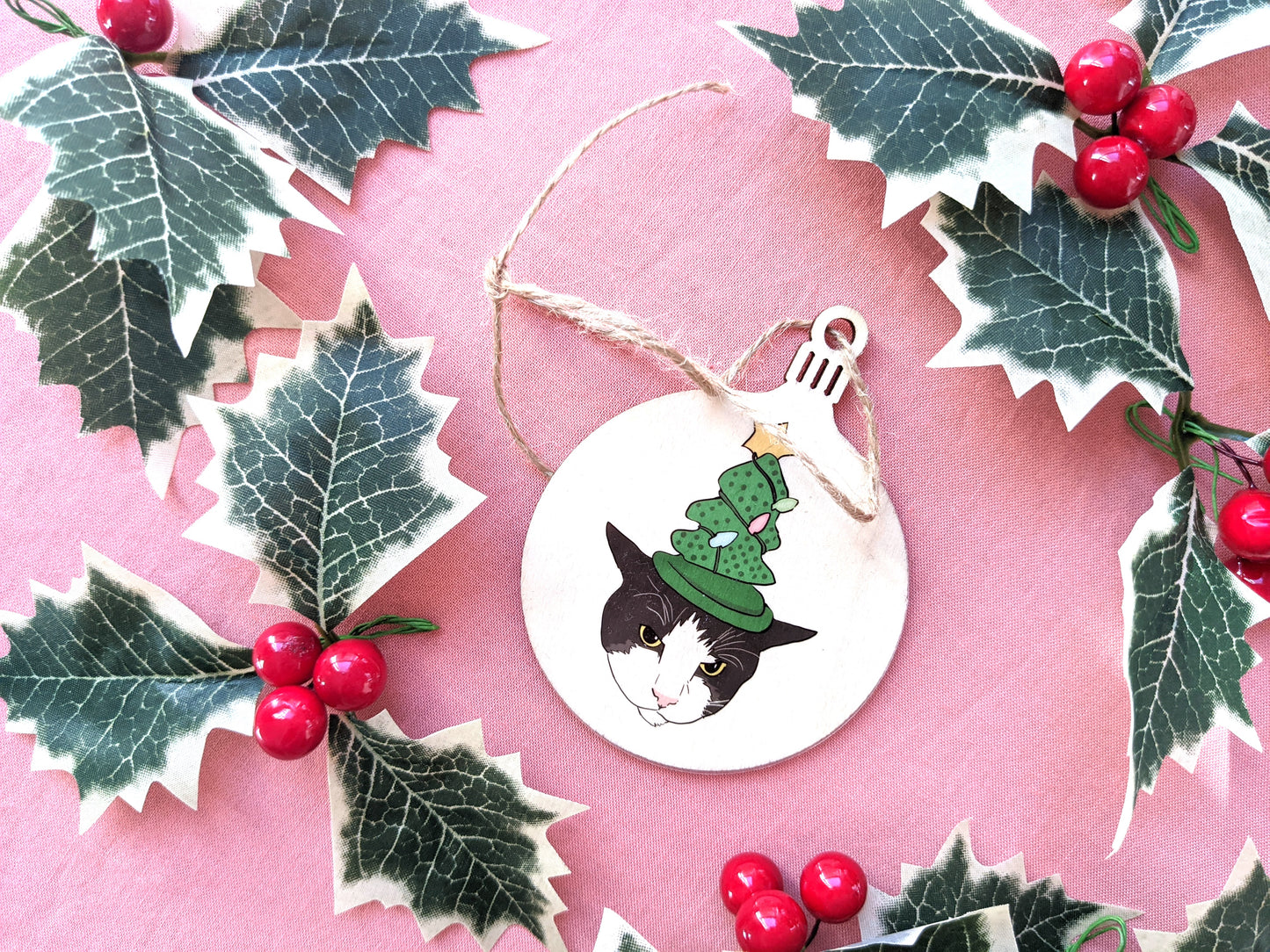 Pet Portrait Christmas Ornaments