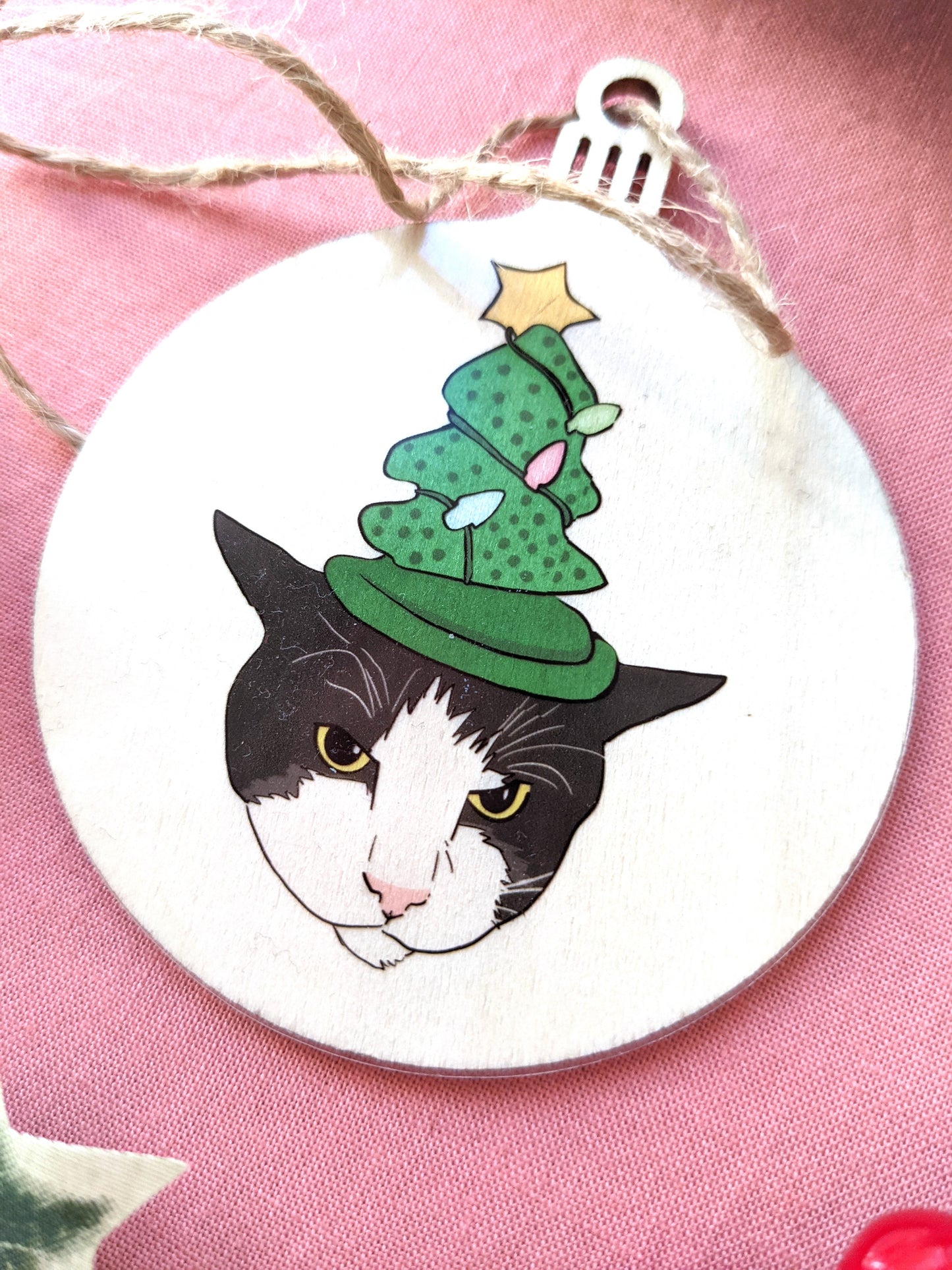 Pet Portrait Christmas Ornaments