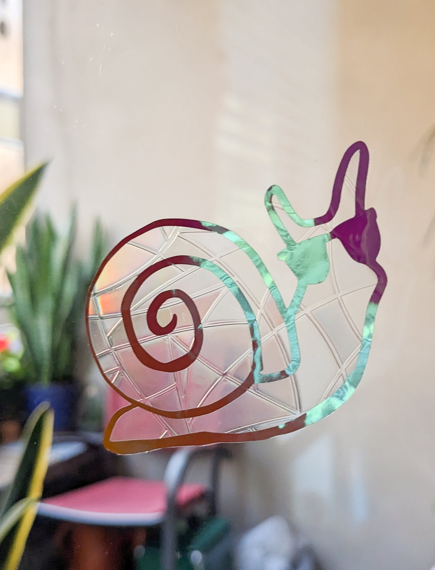 Cool Snail Suncatcher Window Cling