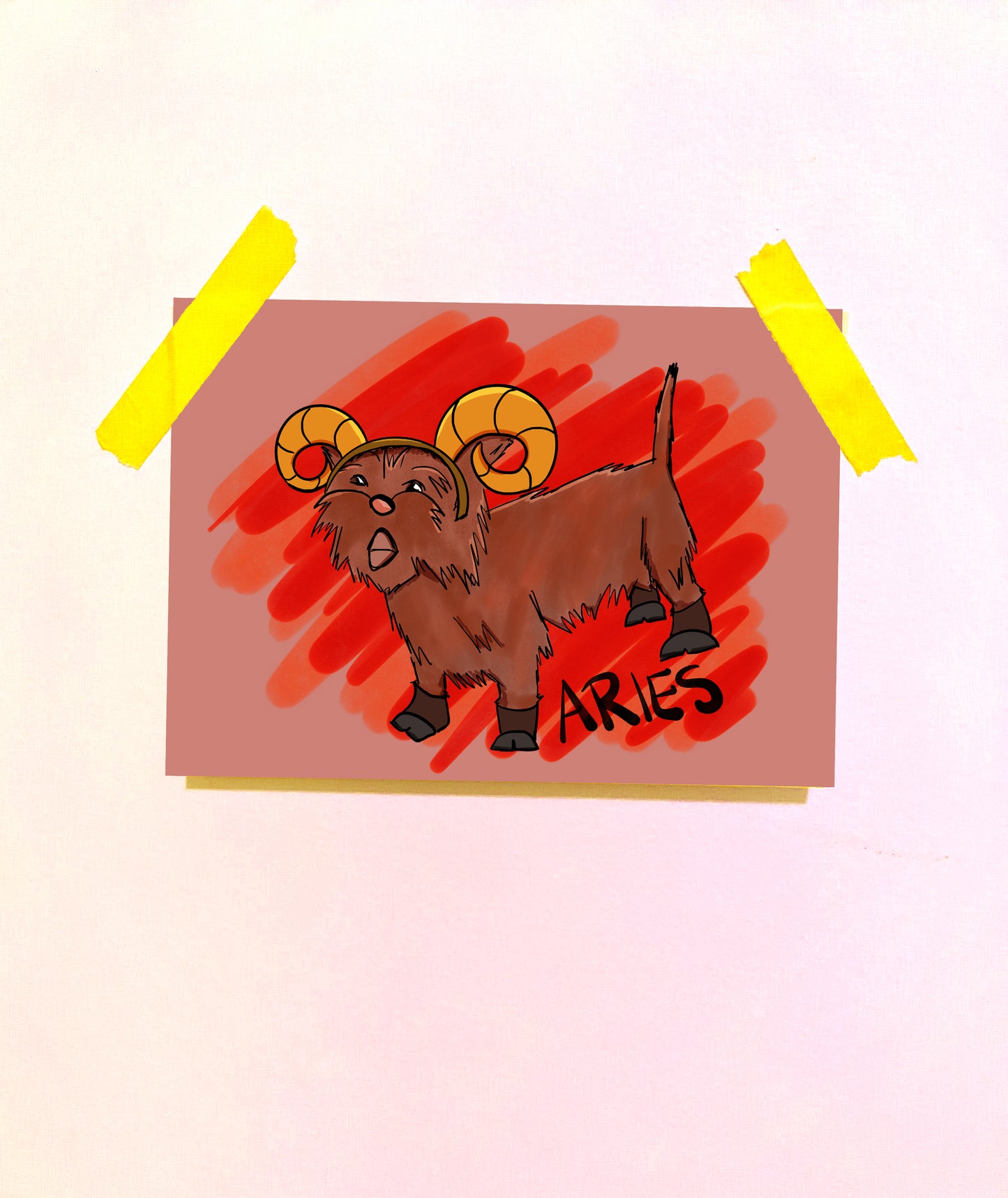 Aries Dog Art Print