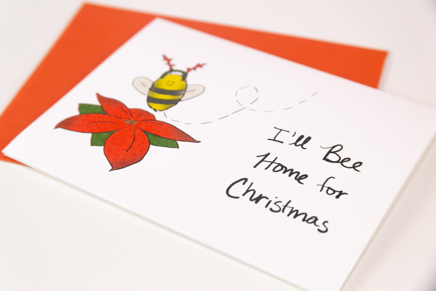 Bumble Bee Christmas Card