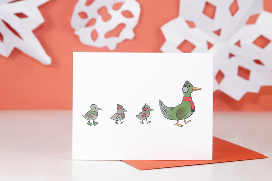 Winter Ducks Greeting Cards