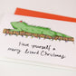 Christmas Lizard Greeting Card