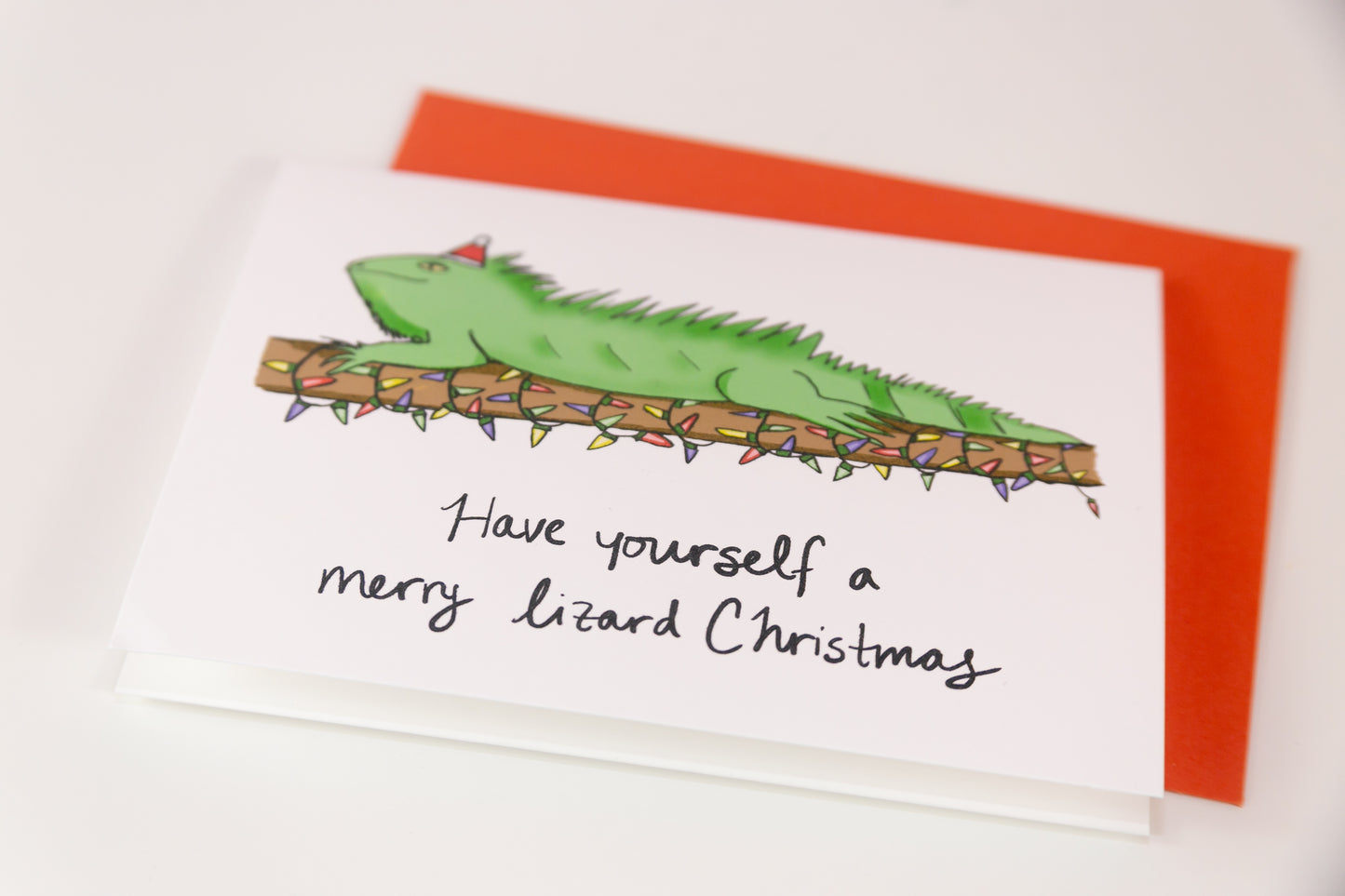Christmas Lizard Greeting Card