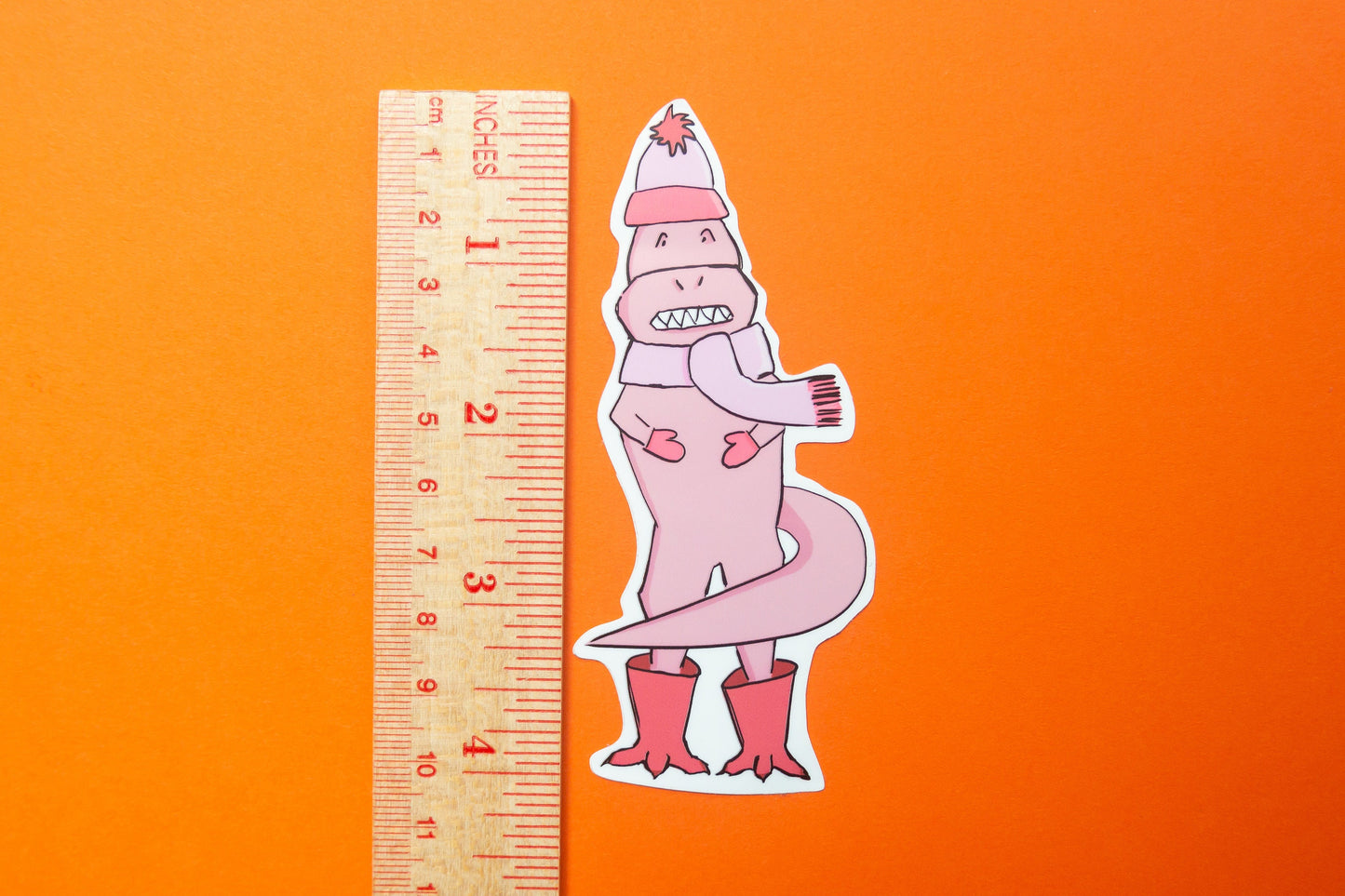 Winter Dinosaur Sticker