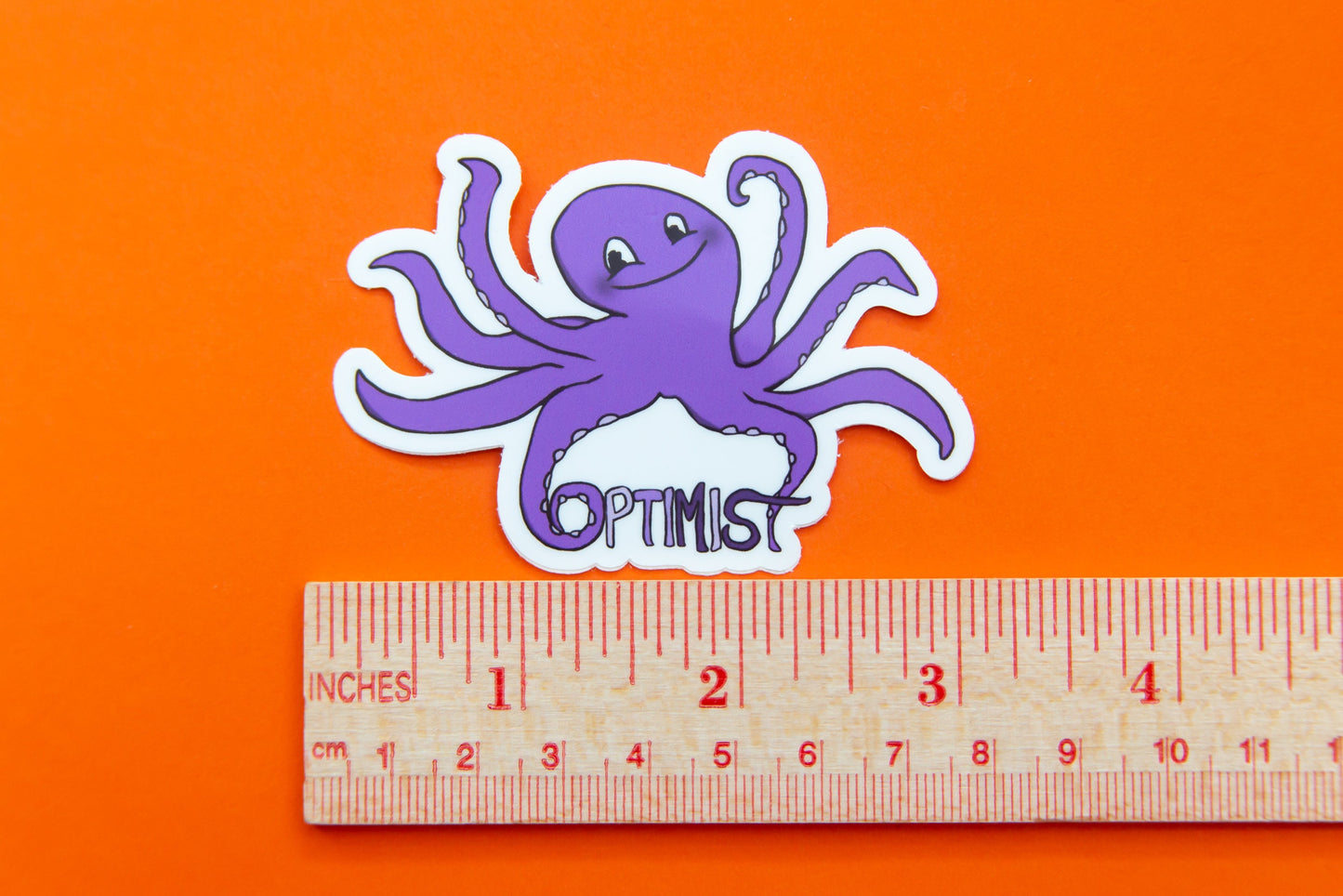 Optimist Octopus Sticker
