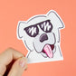 Sunglasses Dog Sticker