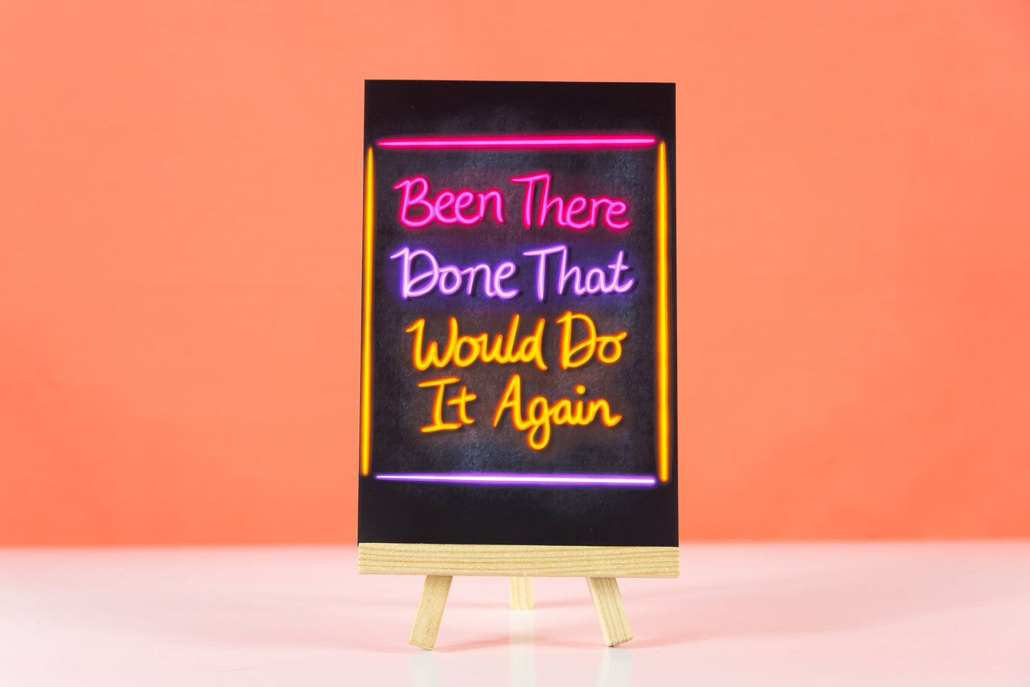 Been There Neon Art Print