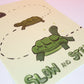 Motivational Turtle Art Print