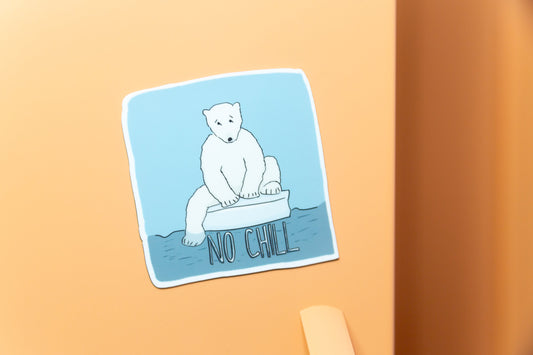 Sad Polar Bear Fridge Magnet