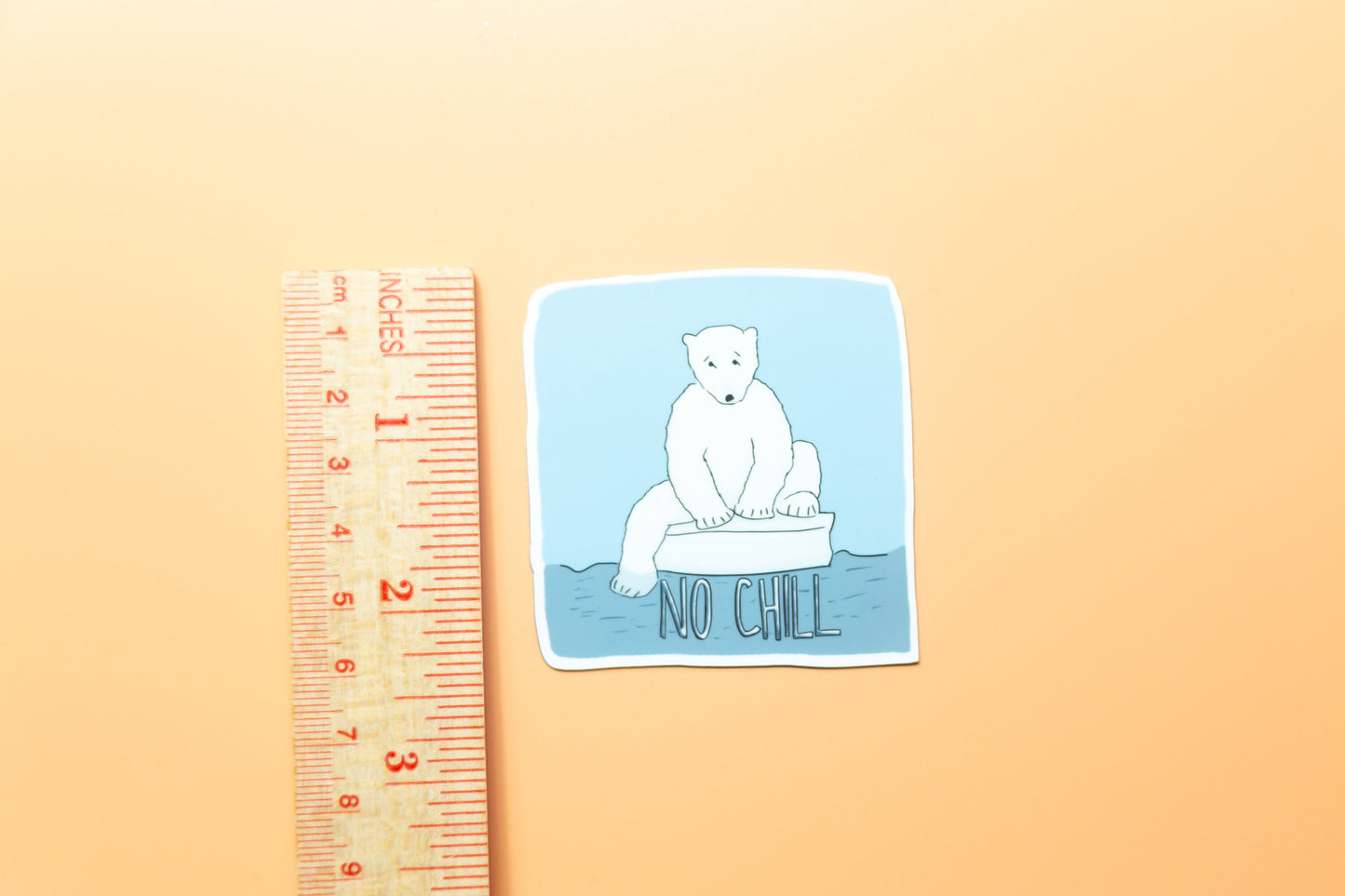 Sad Polar Bear Fridge Magnet