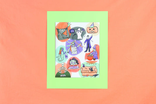 Monster Halloween Party Art Print