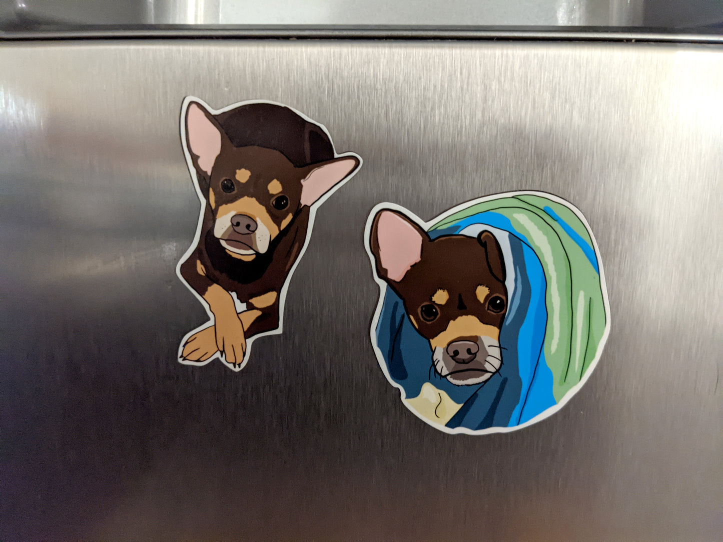 Custom Pet Portrait Magnets