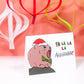 Funny Pika Mouse Christmas Card