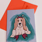 Cancer Dog Astrology Greeting Card