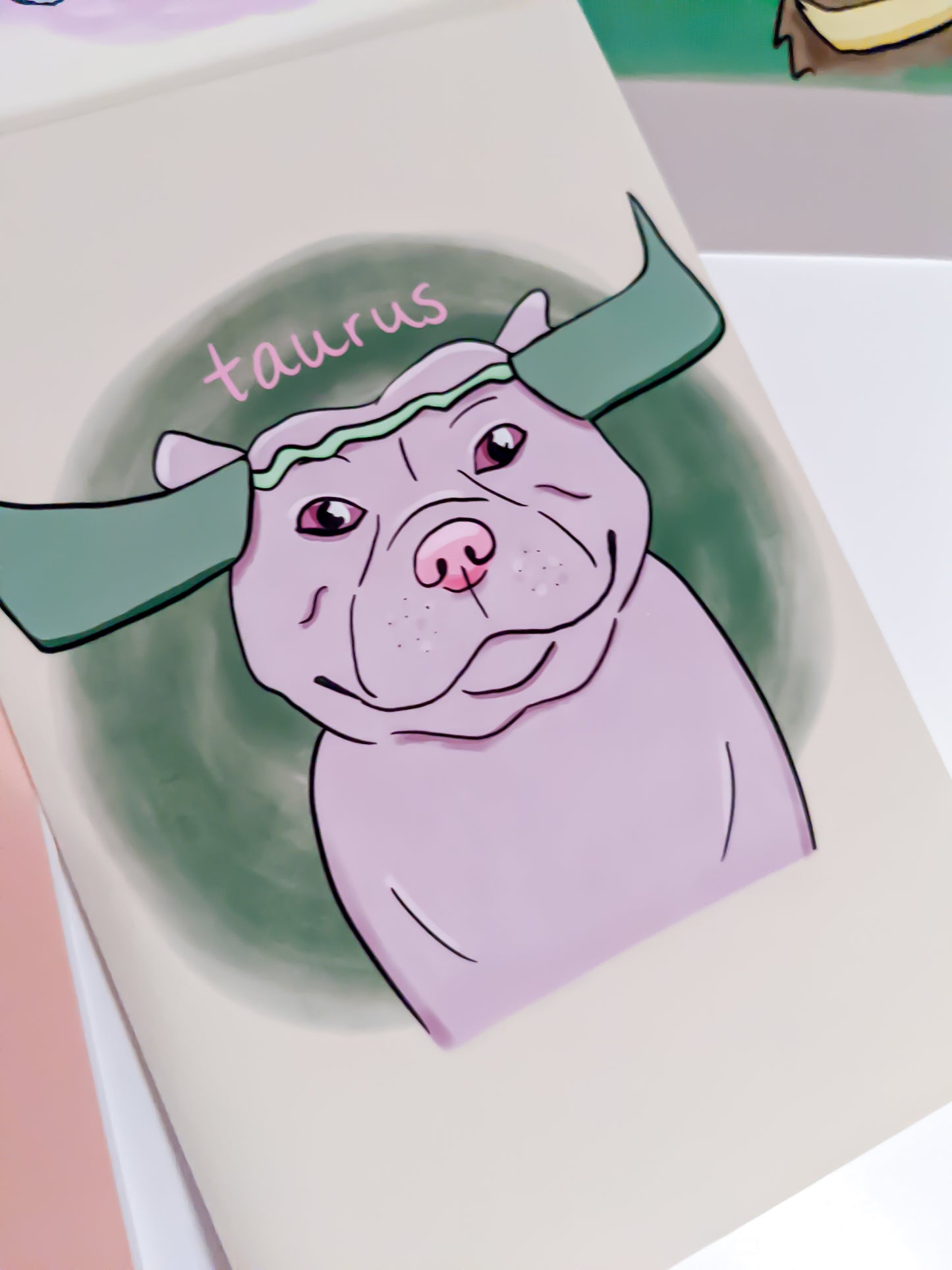 Taurus Dog Art Print